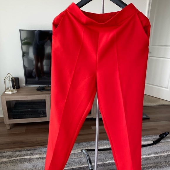 Double breasted jacket & pants Red suit w/buttons - Picture 13 of 14